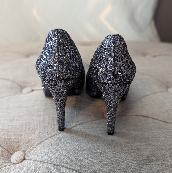 Silver Nine West Heels - Picture 4 of 9